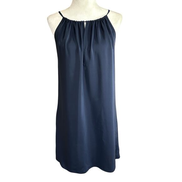 Nili Lotan Dresses & Skirts - Nili Lotan Silk Mini Halter Dress Womens Medium Blue Designer Luxury Glam Party
